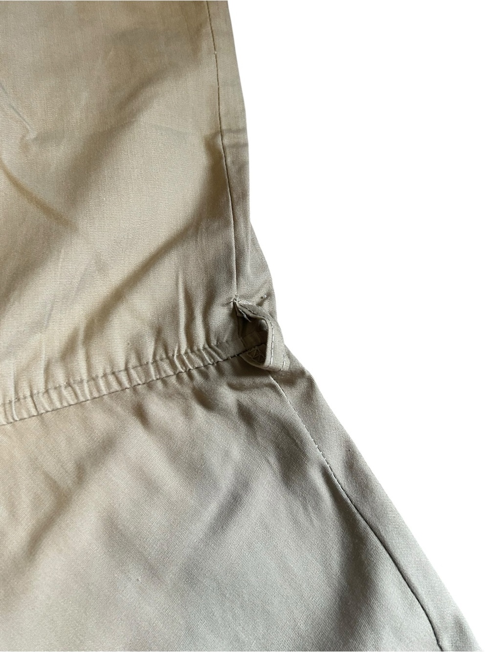 Vintage Murray Meisner Khaki Utility Midi Dress Made in USA Safari A-Line - Picture 6 of 14